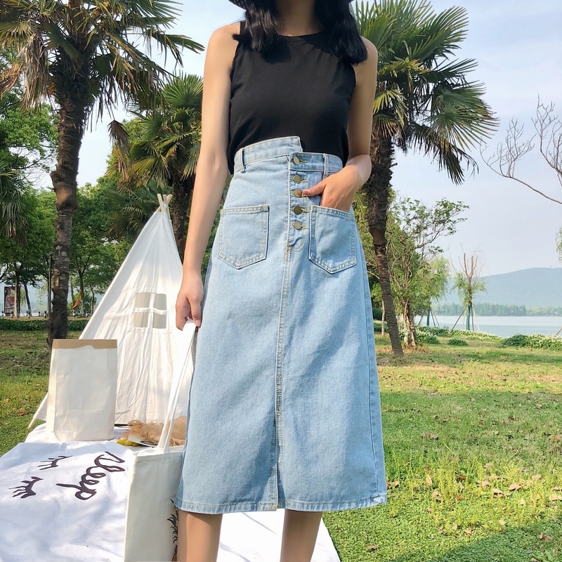 Slim high waist bag hip skirt