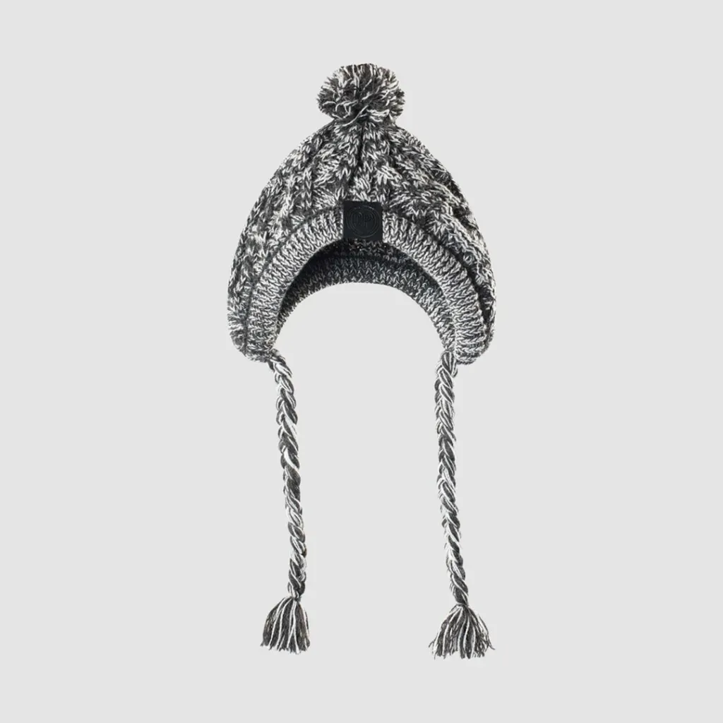 Winter Fashion Dog Hat Windproof Fluffy Knitted Polar Pom Hat - Black