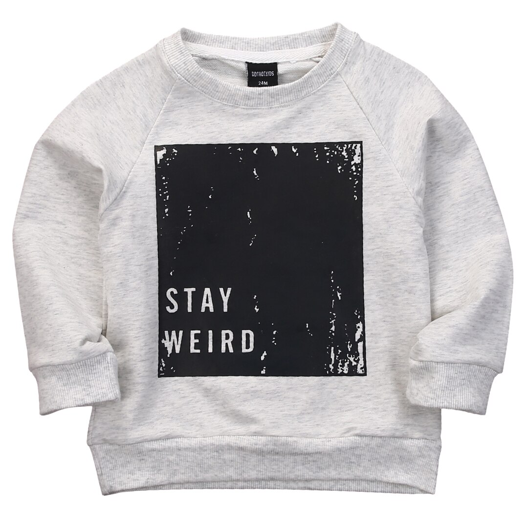 Kids' Letter Print Activewear Sweater