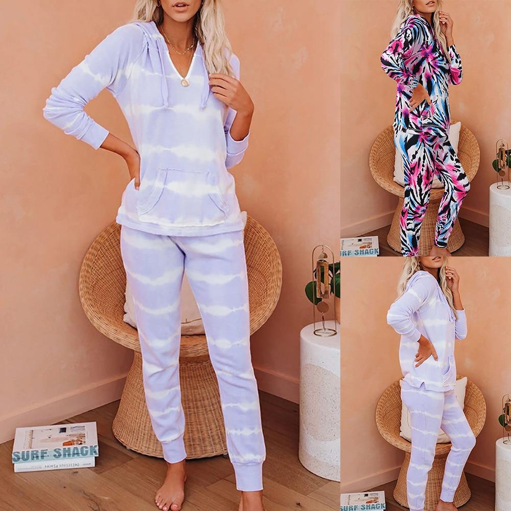 Tie dyed two piece suit for women