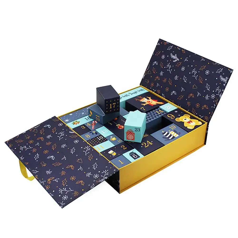 Christmas beautiful countdown calendar gift box