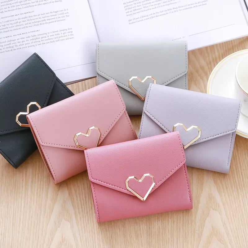 New Simple Thin Korean Buckle Mini Change Purse Student