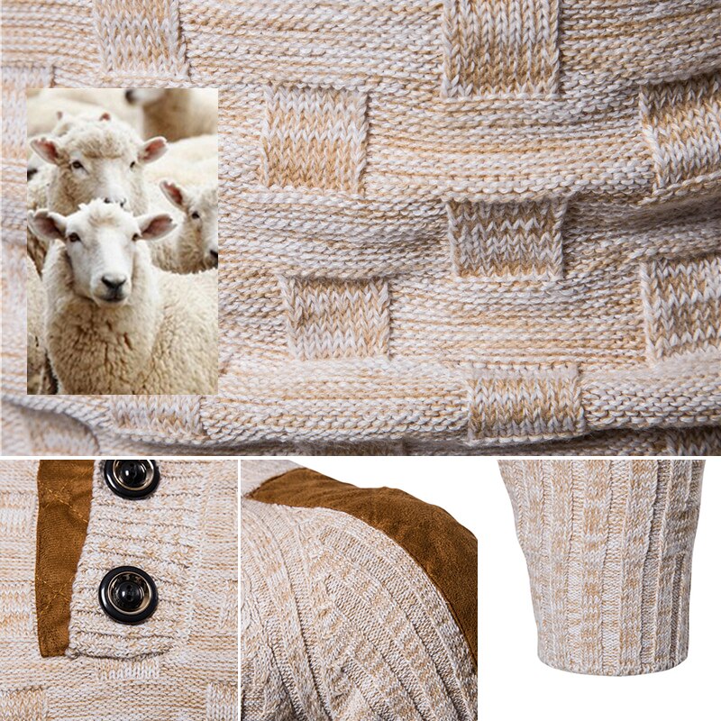 Stand-up collar sweater coat