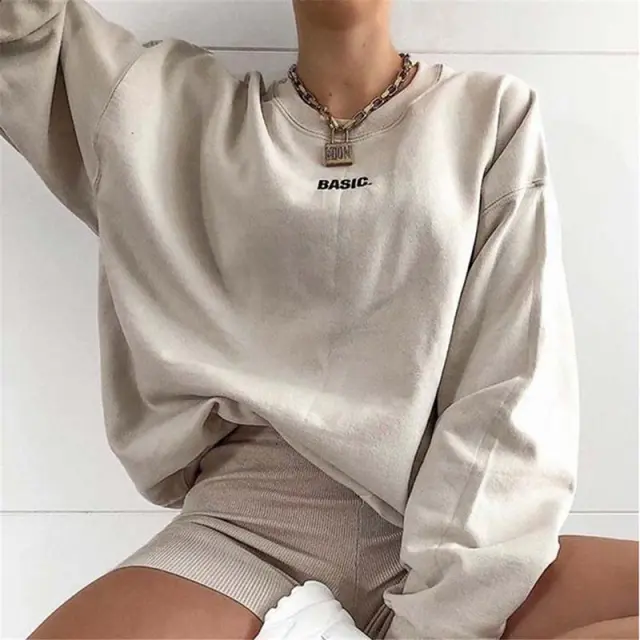 Autumn and winter loose sweater Beige - Shop at LoveMi