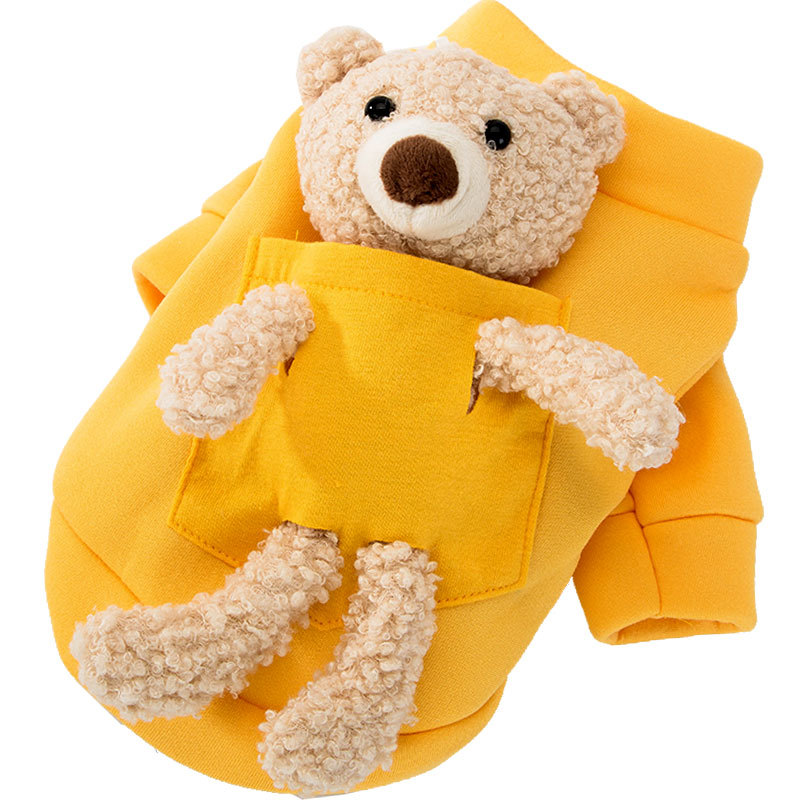 Cat cute teddy bear pet clothes two-legged clothes — view 5