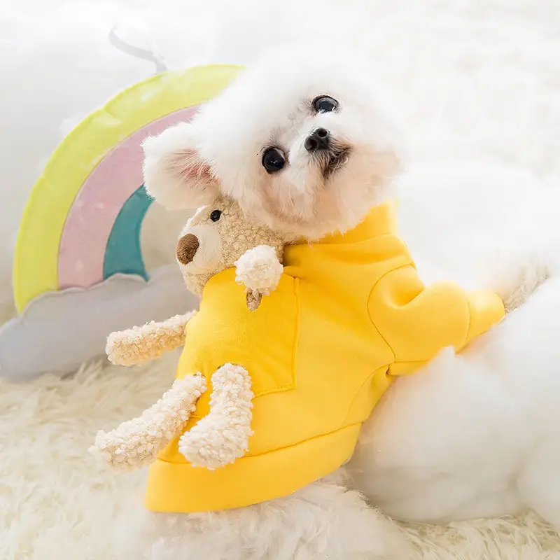 Cat Cute Teddy Bear Pet Clothes Two-legged