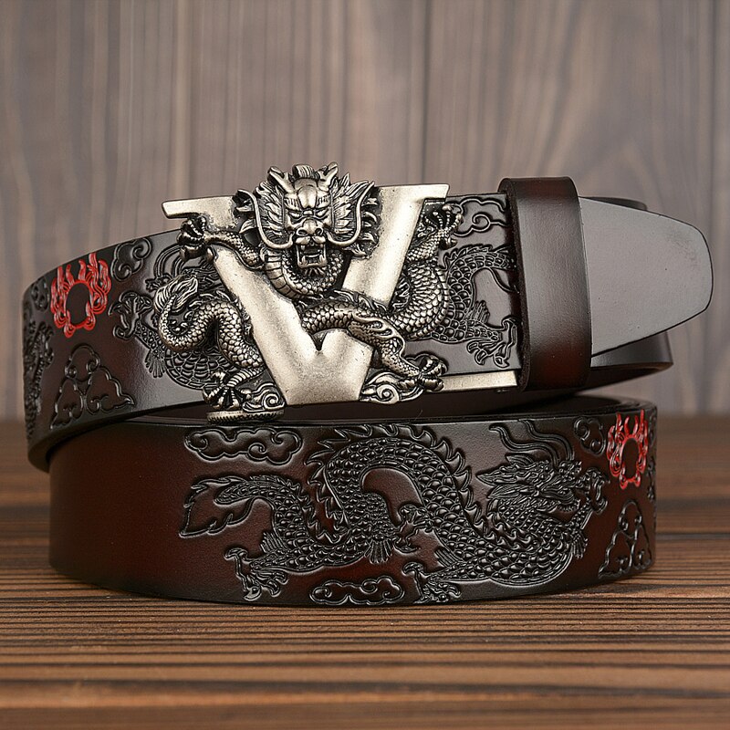 Brown silver buckle