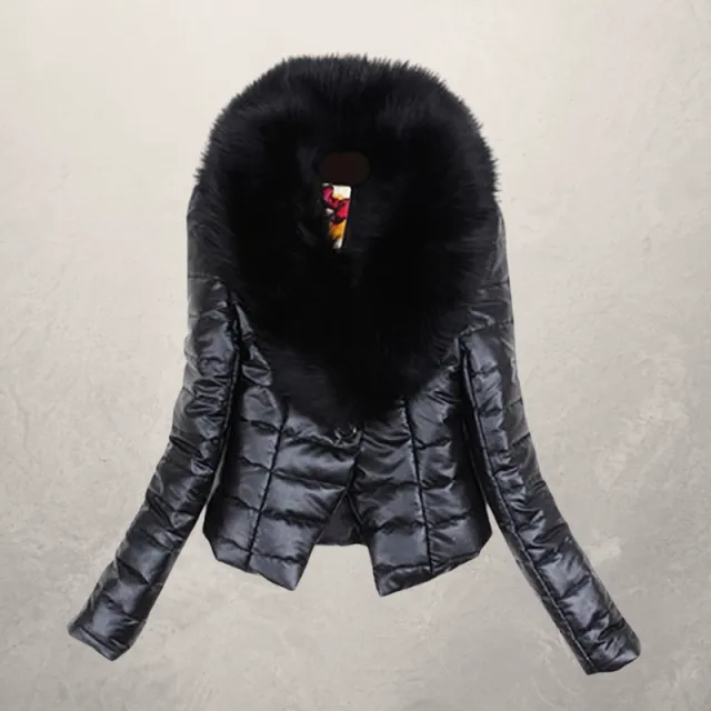 Autumn and winter faux fur short coat Black - Shop at LoveMi
