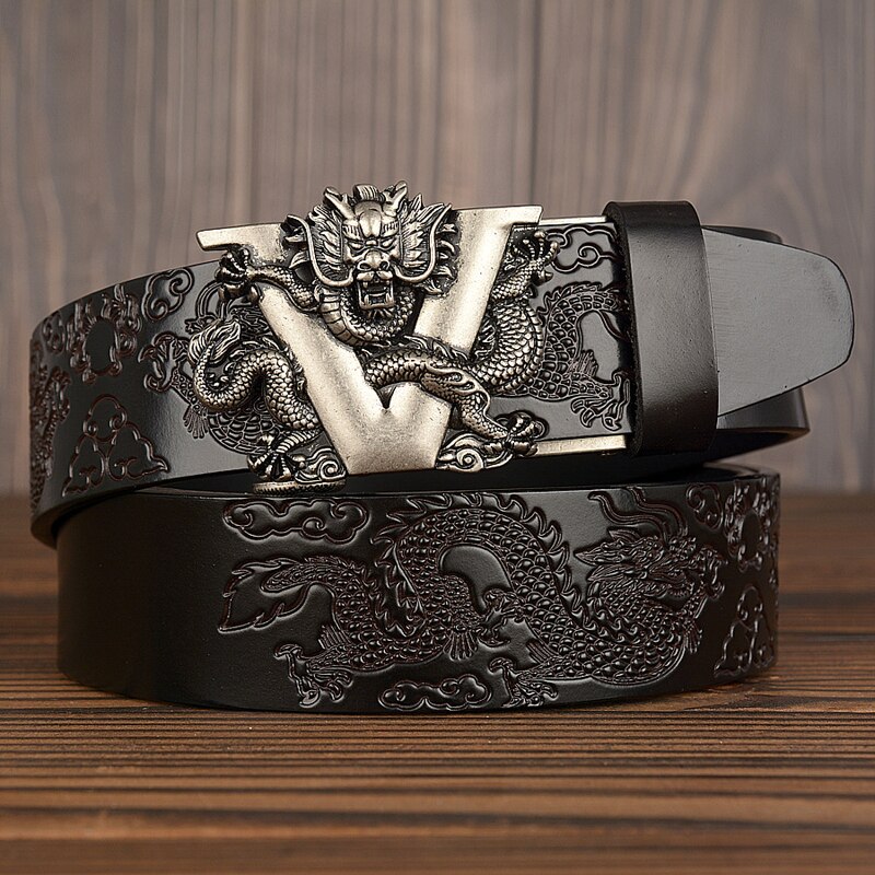 Black silver buckle