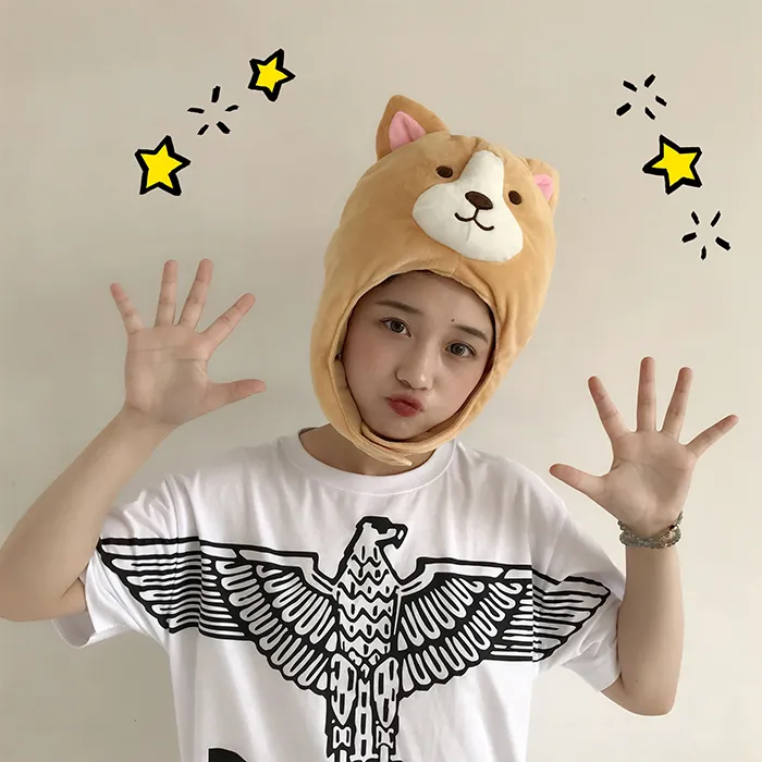 Girly heart cute selfie shooting props headgear female - 56 58Cm
