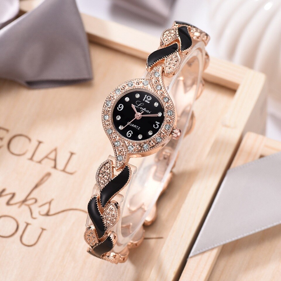 Niche diamond alloy bracelet watch ladies watch