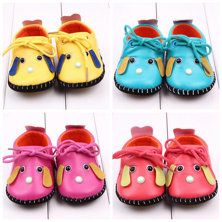 Puppy type PU baby shoes