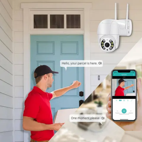 New Wireless WiFi Surveillance Camera Dual Light Source AI
