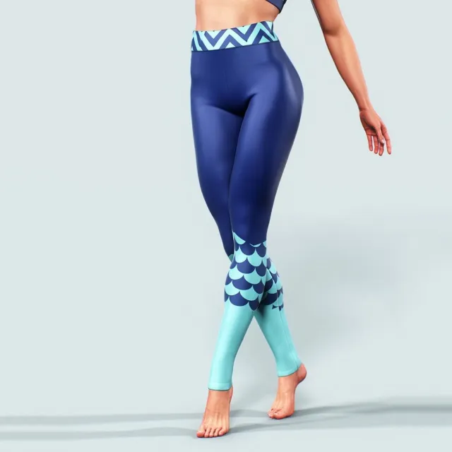 Digital printed sports cropped pants Lo25 - Shop at LoveMi