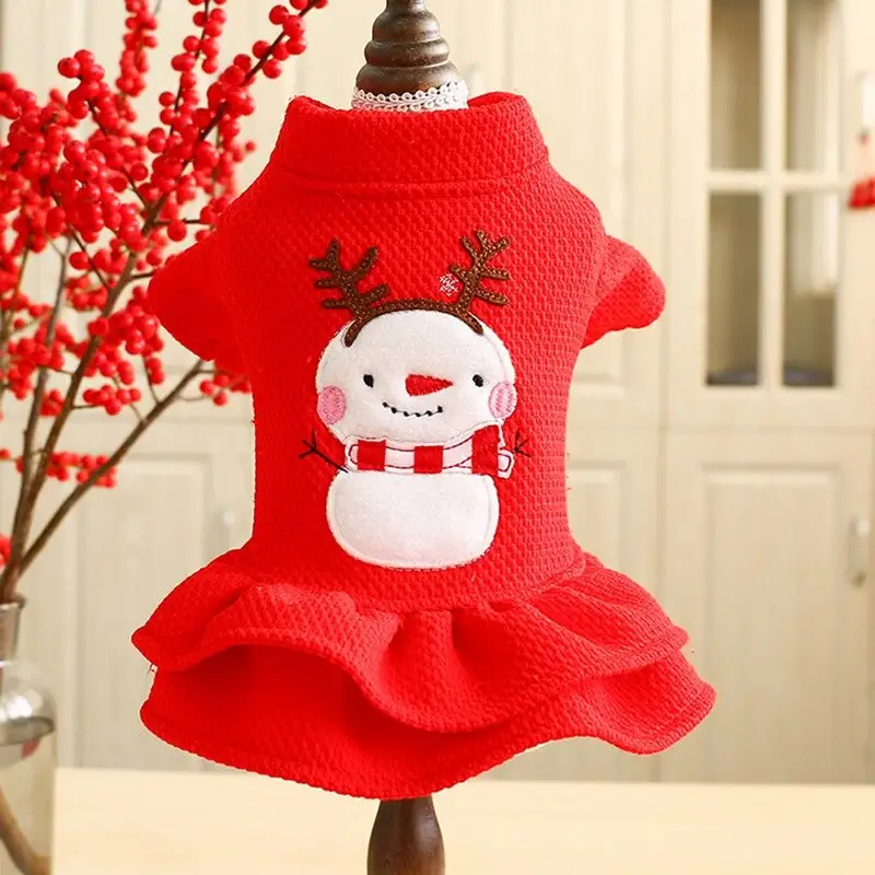 Christmas dog autumn and winter clothes