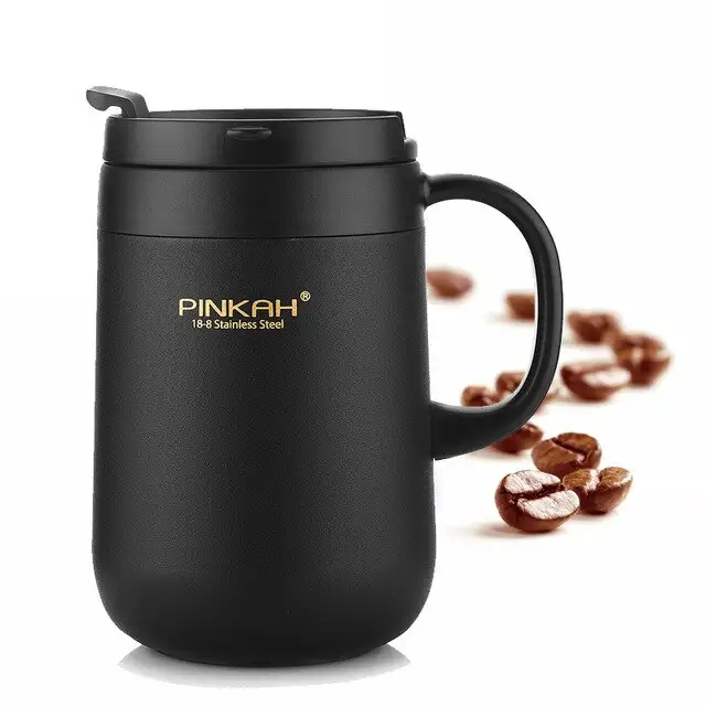 304 stainless steel lettering mug with handle