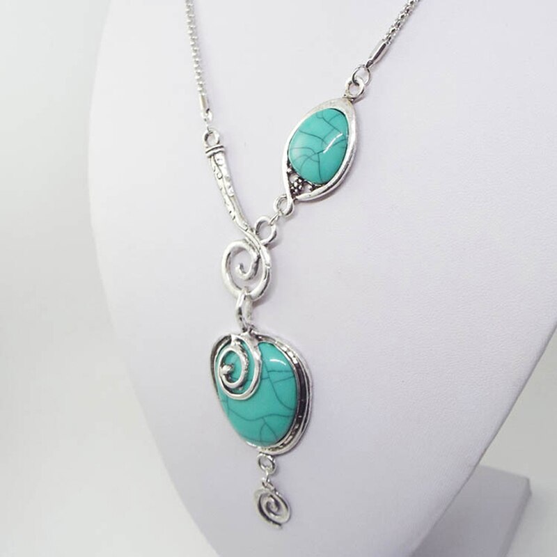 Cracked Turquoise Necklace
