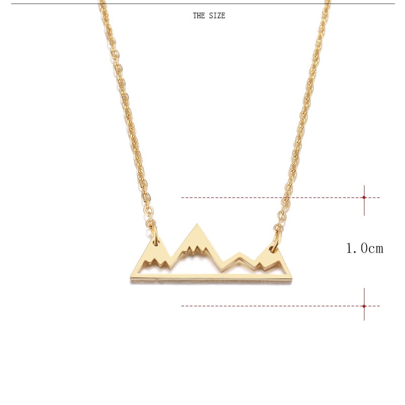 Clavicle chain personality hollow mountain necklace