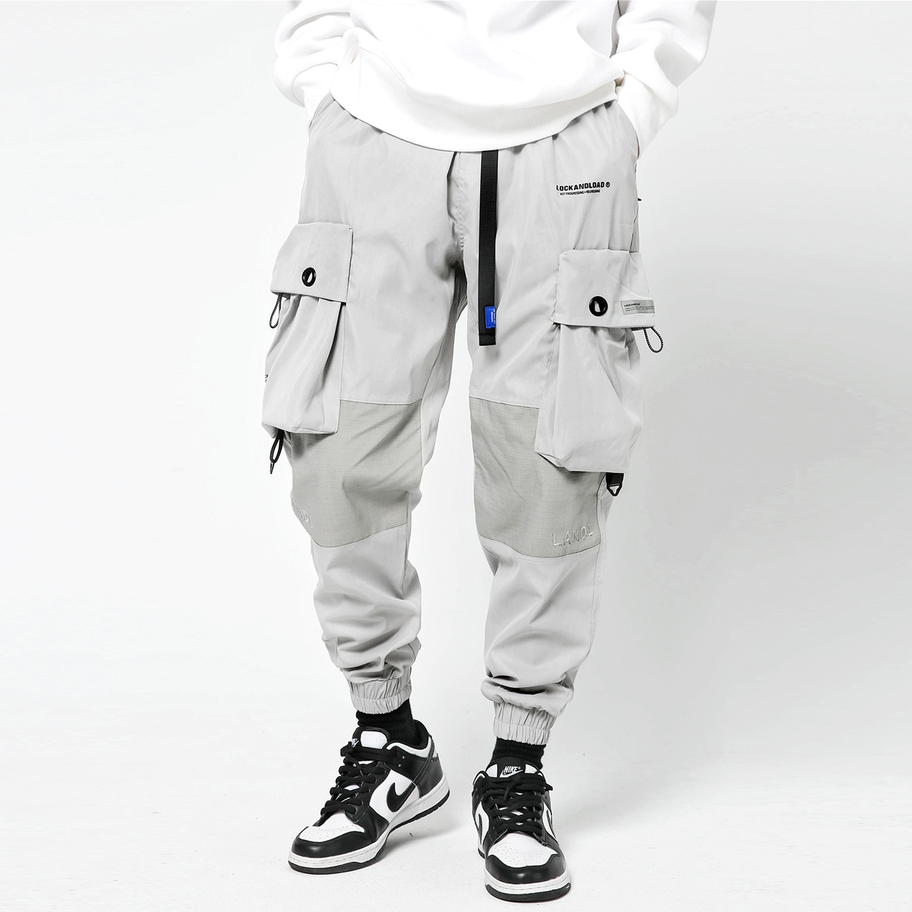 Trendy brand loose hip-hop tooling pants