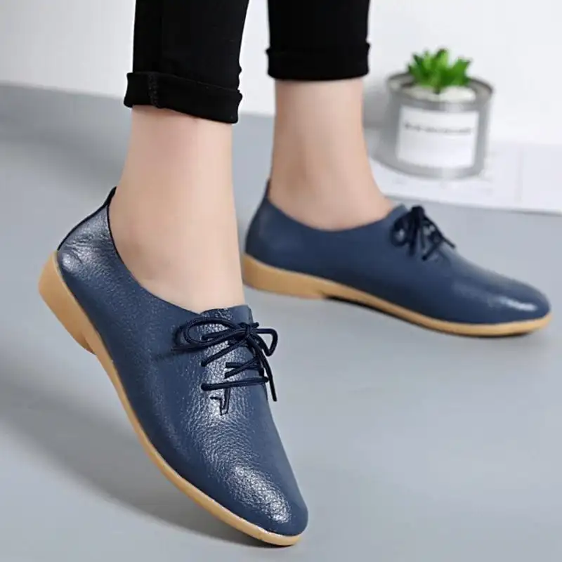 Flat Casual Women's Shoes Korean Style White Shoes