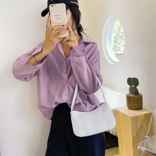 Korean women's small square bag White - Shop at LoveMi
