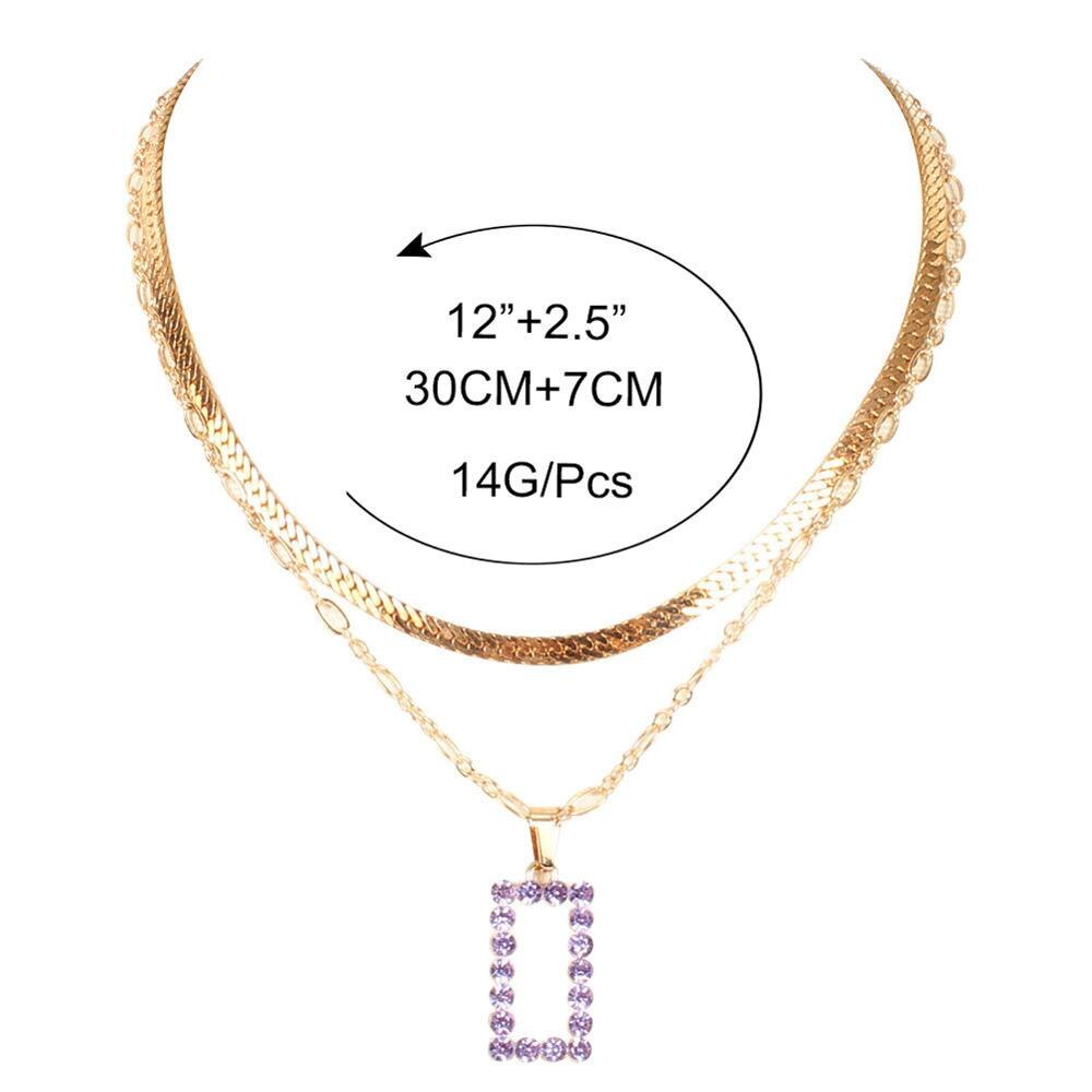 Square Pendant With Diamonds