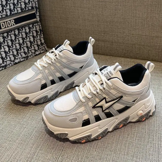 Platform sneakers with platform sole Beige - Shop at LoveMi