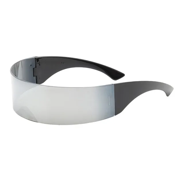 One piece Glasses Future Warrior Headband Glasses White - Shop at LoveMi