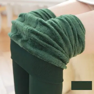 Outer wear brushed warmth step pants - Dark Green