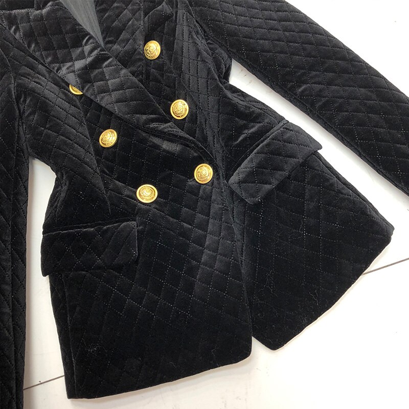 Velvet diamond retro small suit women