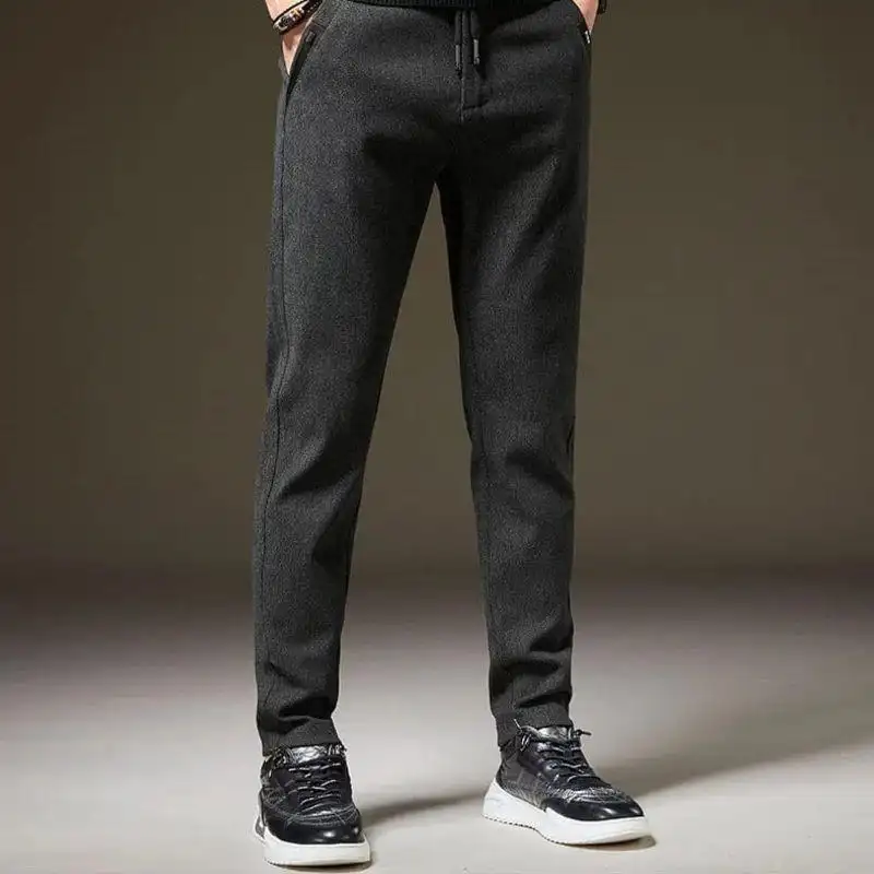 Plush Thick Men's Fashion And Comfort Trousers
