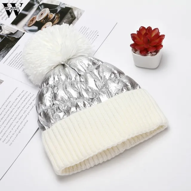 Hat Women's Hat Natural Raccoon Fur Pompon Hat White - Shop at LoveMi