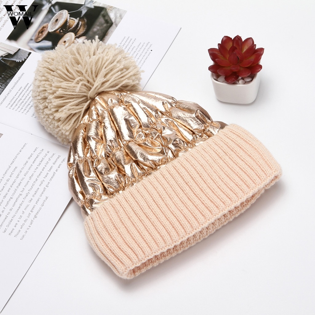 Hat Women's Hat Natural Raccoon Fur Pompon Hat Beige - Shop at LoveMi