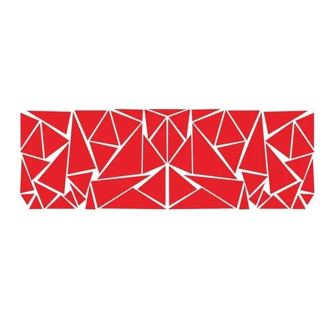 Car Stickers Matte Black Triangles Side Sticker