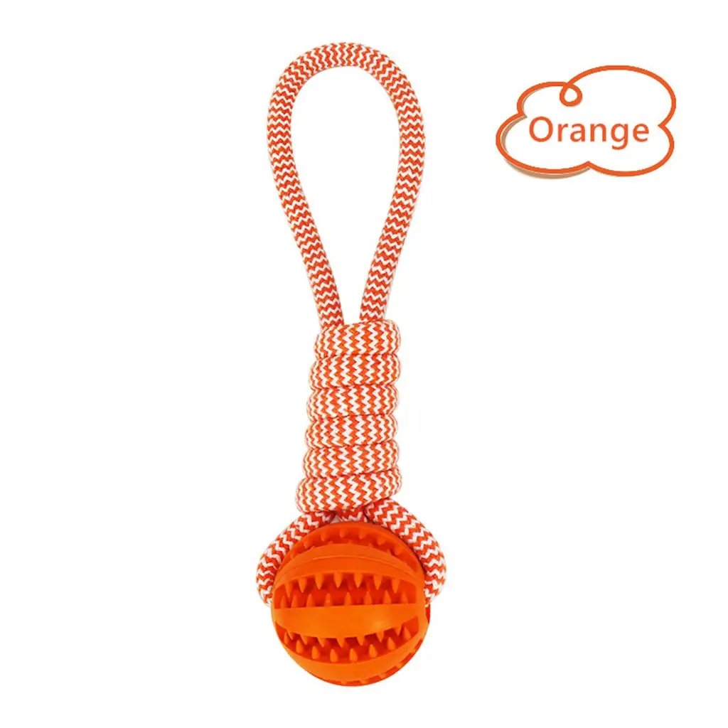 Dog Toys Balls Interactive Treat Rope Rubber Leaking Balls for Small Medium Dogs