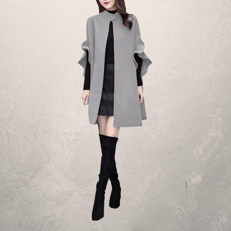 Mid-length woolen coat