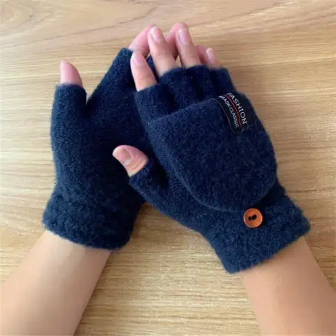 Winter Warm Half-finger Gloves