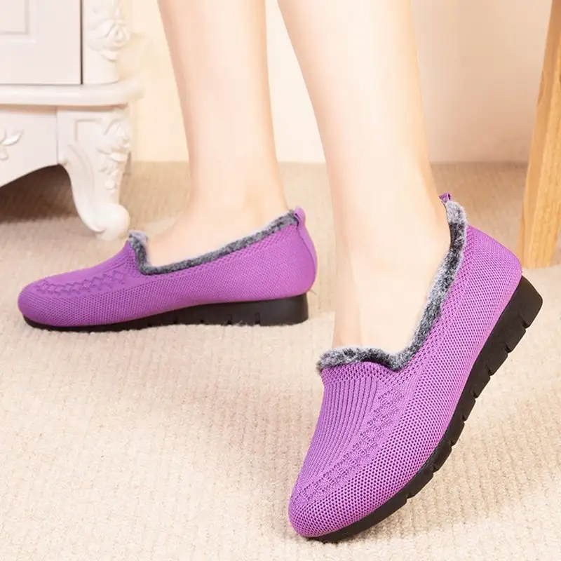 Plus velvet thick craft cotton shoes