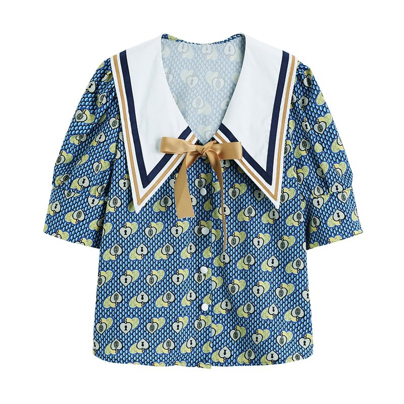 Blue short sleeve shirt