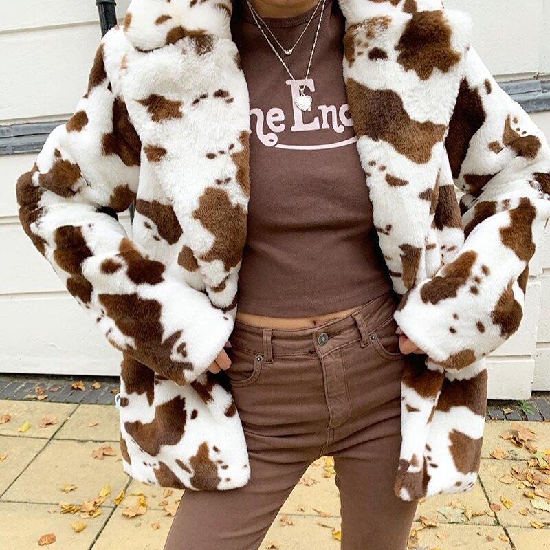 Fashion mink cow jacket