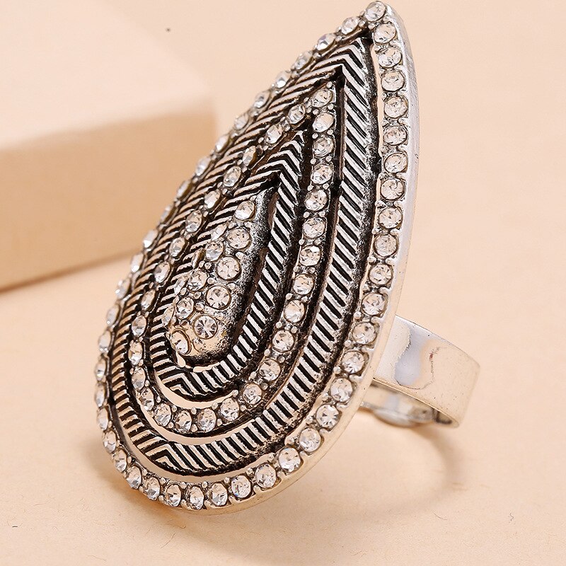 Hollow full diamond alloy ring