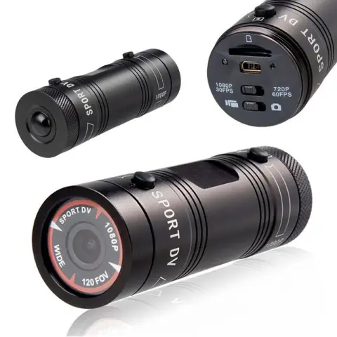 HD Camcorder Wide-angle Sports DV Camera 1080P Waterproof Flashlight