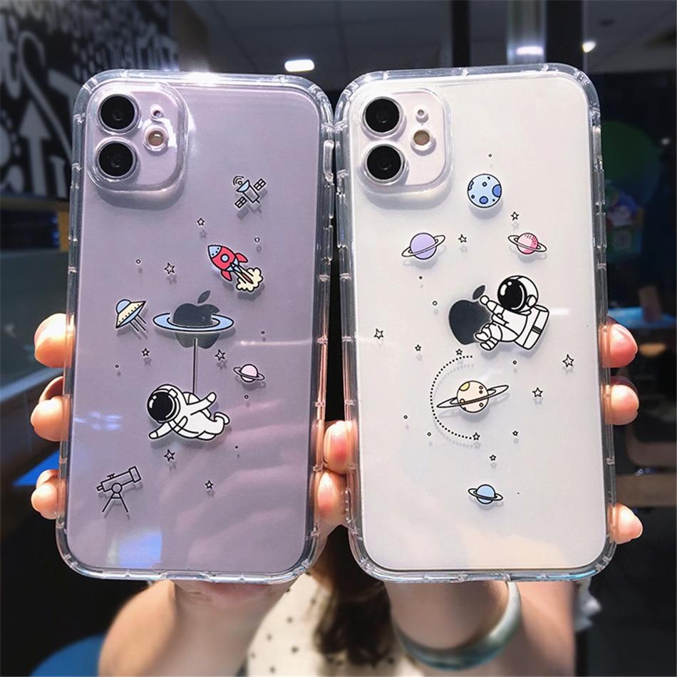 Creative astronaut transparent phone case - Image 4