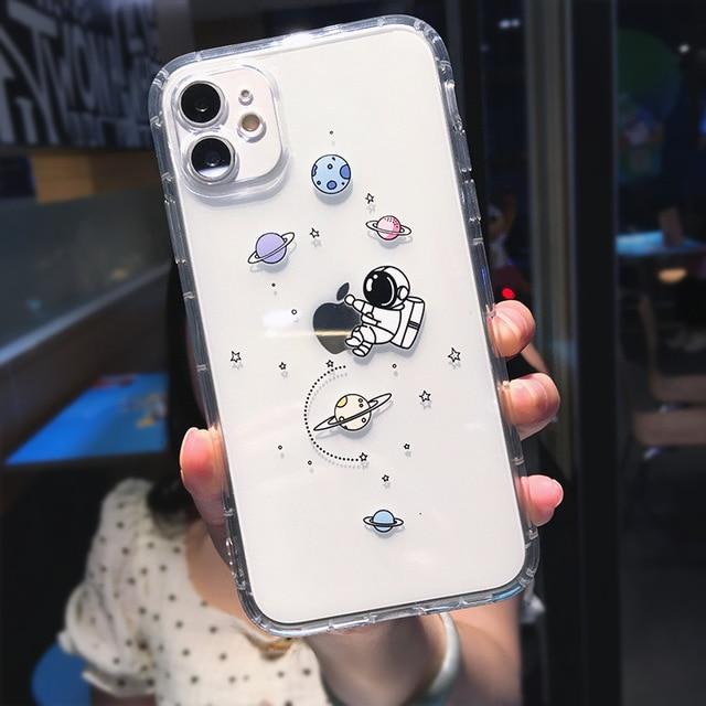 Creative astronaut transparent phone case - Image 6