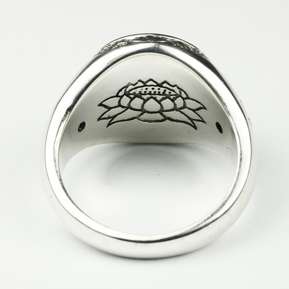 Daming Mantra Silver Ring