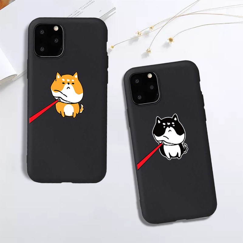 Funda para celular pareja Shiba Inu Erha mate suave