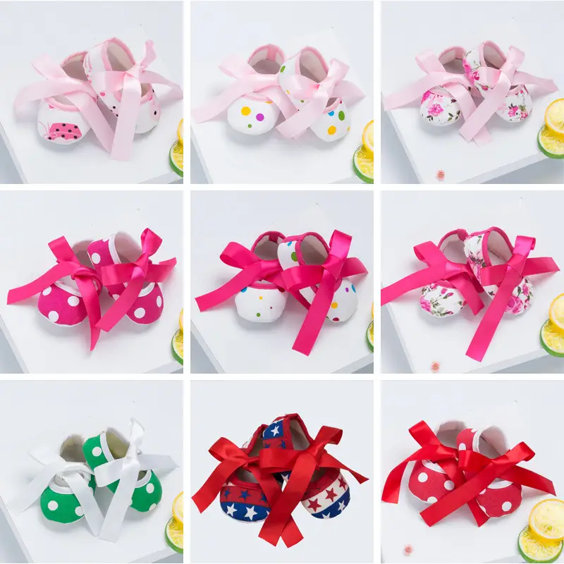 Men's and women's baby toddler shoes printed cotton shoes soft bottom spring and autumn non-slip baby shoes