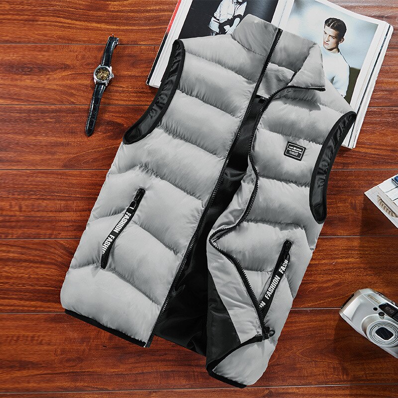 Autumn and winter new men's vest jacket casual warm cotton vest
