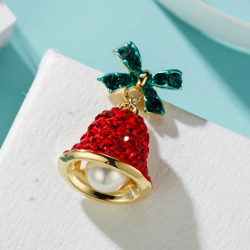 Christmas bow wind chimes earrings