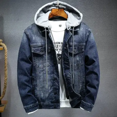 Thick Denim Jacket Men